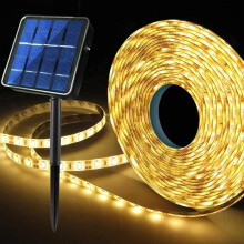 Solar LED Strip - ZGEER - 6M - 180 LEDs - IP65 Waterproof - 8 Automatic Lighting Modes