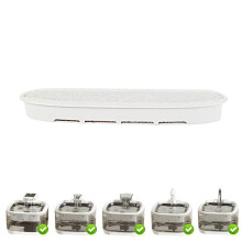 (White wireless, No Plug) 3.2L Rechargeable Wireless Automatic Pet Water Fountain for Cats and Dogs