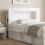 VidaXL vidaXL Headboard Cabinet with Storage High Gloss White Engineered Wood 1