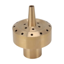 Brass water fountain nozzle, spray head for garden pond, creates beautiful visual effects, G3/4"