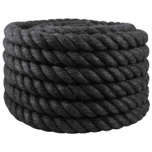 vidaXL Jute Rope 30 Black 100% Tossa jute