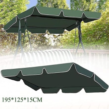 Swing Canopy - Garden - Green - Oxford Fabric - 195x125x15CM - Waterproof