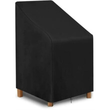 Stackable Waterproof Outdoor Chair Cover, Protective Cover for Outdoor Patio Furniture, 210D Chair Cover