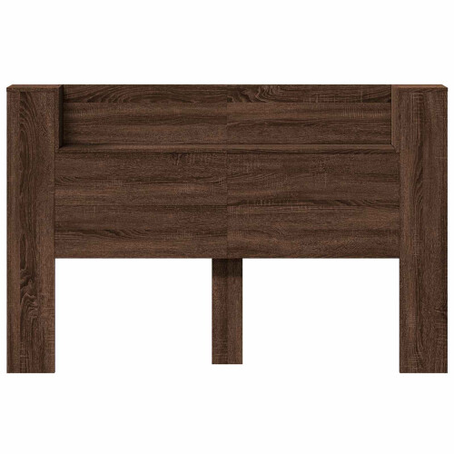 VidaXL vidaXL Storage Headboard with LED Brown Oak Engineered Wood 2