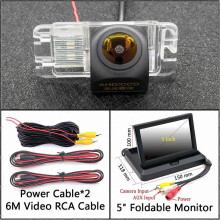 (Cam N 5 inch Fold) AHD 720P Rear View Camera For Ford Focus 2 hatchback 2008-2011 Mondeo MK4 MK5 2007-2017 C-Max/Grand C-Max MK2 2011-2019 Car