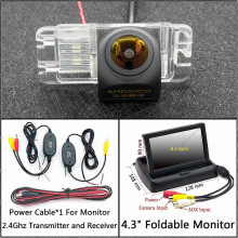 (C Wireless 4.3inch F) AHD 720P Rear View Camera For Ford Focus 2 hatchback 2008-2011 Mondeo MK4 MK5 2007-2017 C-Max/Grand C-Max MK2 2011-2019 Car