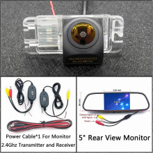 (C Wireless 5 inch M) AHD 720P Rear View Camera For Ford Focus 2 hatchback 2008-2011 Mondeo MK4 MK5 2007-2017 C-Max/Grand C-Max MK2 2011-2019 Car