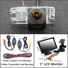 (C Wireless 5inch LCD) AHD 720P Rear View Camera For Ford Focus 2 hatchback 2008-2011 Mondeo MK4 MK5 2007-2017 C-Max/Grand C-Max MK2 2011-2019 Car