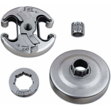 Replacement kit for Husqvarna 340 345 346XP 350 351 353 445 450 E chainsaw clutch and needle bearing.