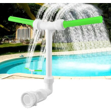 360 Adjustable Pool Fountain, Dual Jet Pool Accessories - Waterfall Fountain - 2-in-1 Adjustable Pool Fountain