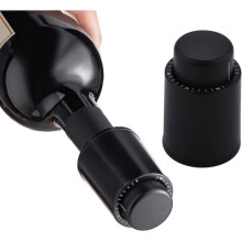 Set of 2 vacuum wine stoppers, air-sealed wine bottle stoppers, reusable wine stoppers with PZCC scale
