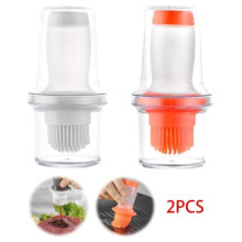 Oil bottle, Kitchen brush, Glass olive oil dispenser, Oil brush, Silicone basting brush, for salad