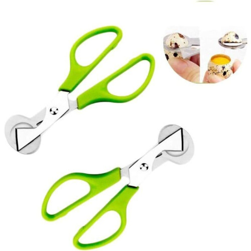 2-piece stainless steel scissors for cutting quail egg shells, practical, multiple colors. KITCHEN SCISSORS