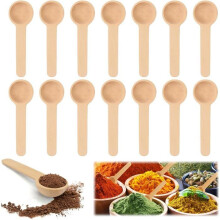 25-Piece Mini Spice Spoon Set, Small Wooden Spoons, Wooden Serving Spoons