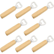 8 Wooden Bottle Openers for Home Kitchen Bar - Practical Gift PZCC