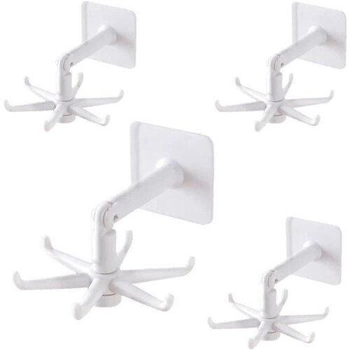 Folding Hooks - Unmarked - 360 - Waterproof - Multifunctional - Pack of 4