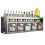Kitchen spice rack, five-grid spice storage shelf, wall/countertop decoration without drilling 1