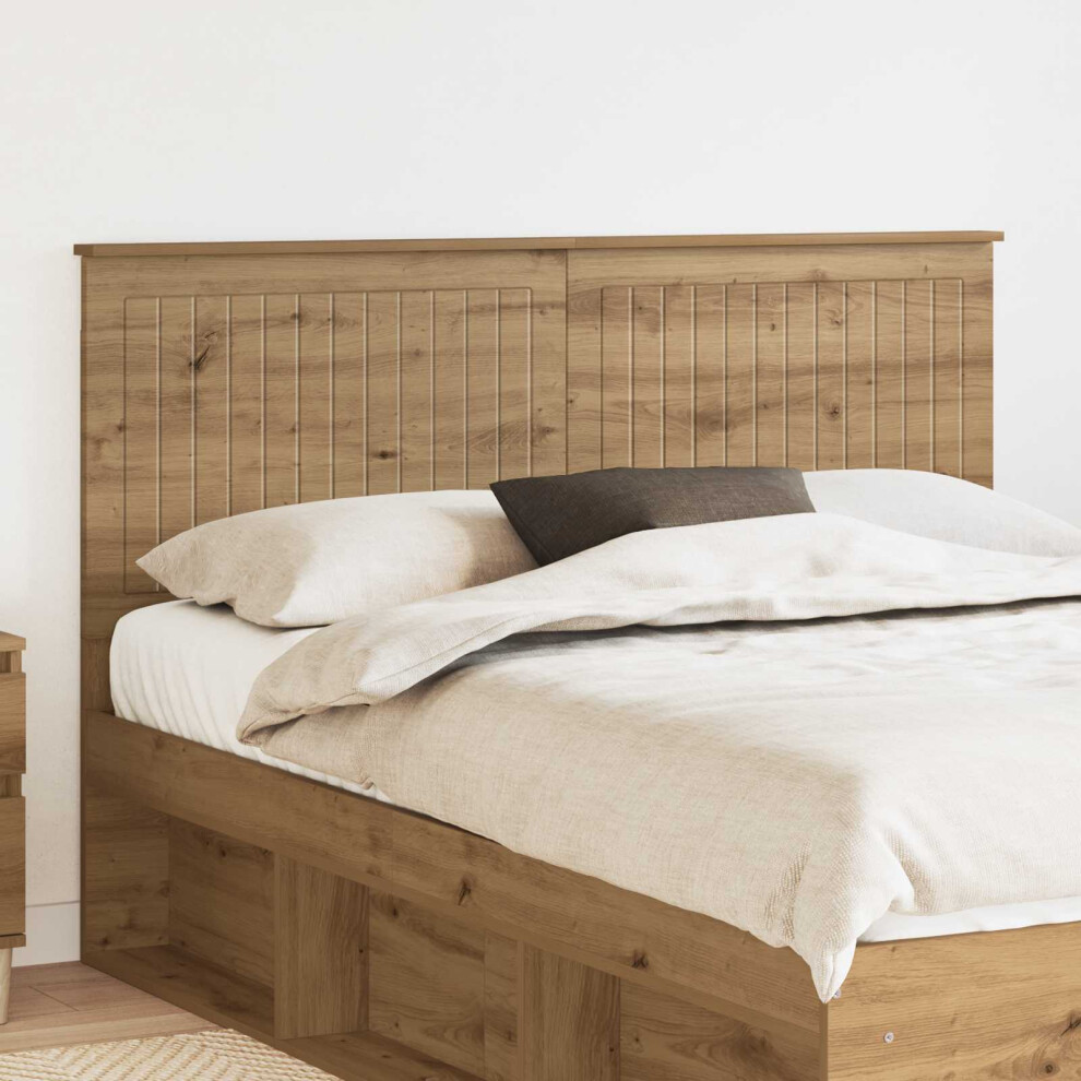 Vidaxl Headboard With Headboard Artisan Oak 150 Cm Engineered Wood