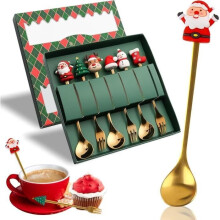 Coffee Spoon - Christmas - Metal - Table Decoration - Christmas Gift - Multifunctional