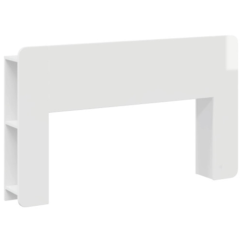 VidaXL vidaXL Headboard Cabinet with Storage White Engineered Wood 1