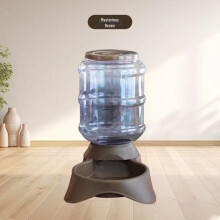 (Matches the image, Feeder + Waterer) Zhiai Automatic Pet Water and Food Dispenser Large Capacity Fountain for Cats and Dogs White