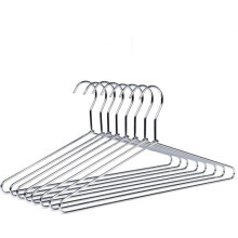 Elegant and durable 42cm silver chrome iron hangers for suits and shirts, 8 pieces PZCC