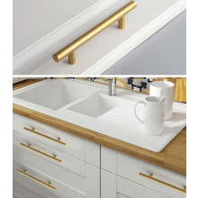 10 pcs Gold Furniture Handles T-Shaped Furniture Handles for Cabinet Drawers and Furniture Doors 96x150mm