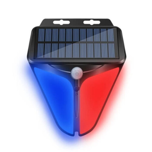 Alarm light - Solar powered - Strobe light siren - Waterproof - Motion detector - 129 dB