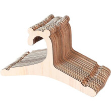 Set of 30 Wooden Clothes Hangers - for Children's Room
