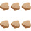 Cabinet Knobs - LARGEIGHT - Heart - Solid Wood - 6 Pieces - Multiple Colors 1