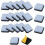 Glider Pad - 24 PCS - Adhesive - Teflon - 25x25mm 1