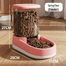 (Gray water dispenser) Automatic Pet Water Dispenser and Feeder for Cats Dogs Smart Pet Fountain with Filter 3L Capacity Silent Pump Anti-Dry Out