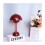 LED table lamp: wine red, modern Nordic style, USB charging version, wine red 2