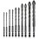 10-Piece Glass/Tile Drill Bit Set, Ceramic Hex Shank, Precise Tile/Glass Drilling 1