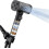 Handheld shower head, eco-friendly, hammer shape, 4 functions, with filter, rustproof ABS, water shut-off, rotary switch (black) 1