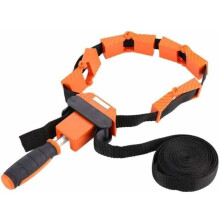 Adjustable Nylon Strap Frame Clamp, 4 Polygon Jaw Clamping, Woodworking Tool Angle Clip