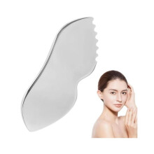 1Pc Stainless Steel Gua Sha, Facial Gua Sha Tool for Lymphatic Drainage, Gua Sha Stone for Facial Skin Firming and Reducing Swelling