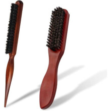 Hairbrush - Natural - 2 pcs - Boar bristles - Wooden handle - Effective detangling