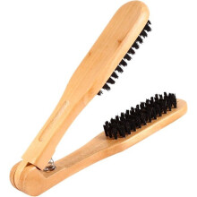 Professional hairstyling comb brush, double wooden brush for straight hair, suitable for men and women