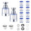 Tap water filter - Anti-limescale - 360 rotating - 2 pieces - 8 filter elements 1
