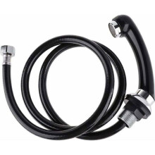 Shower head - JIANGZHA - 137 cm flexible hose - Black - Easy installation - No leaks