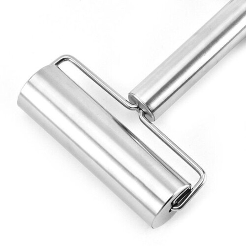 Multifunctional double-headed stainless steel rolling pin for soft cookie dough 2