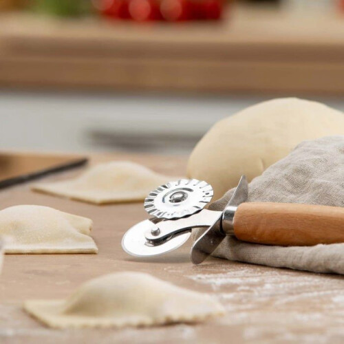 Pastry roller - Fackelmann cutting roller - 31116 - Stainless steel pasta roller