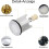 Universal replacement drain plug for kitchen and bathroom sinks, adjustable height, chrome bracket 3