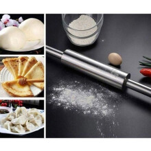 Rolling pin - KZQ - Stainless steel - 43 cm - Non-stick - Kitchen tool