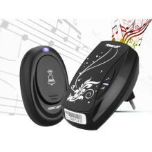Waterproof wireless doorbell - 100m range - 36 melodies - Adjustable volume - White plastic