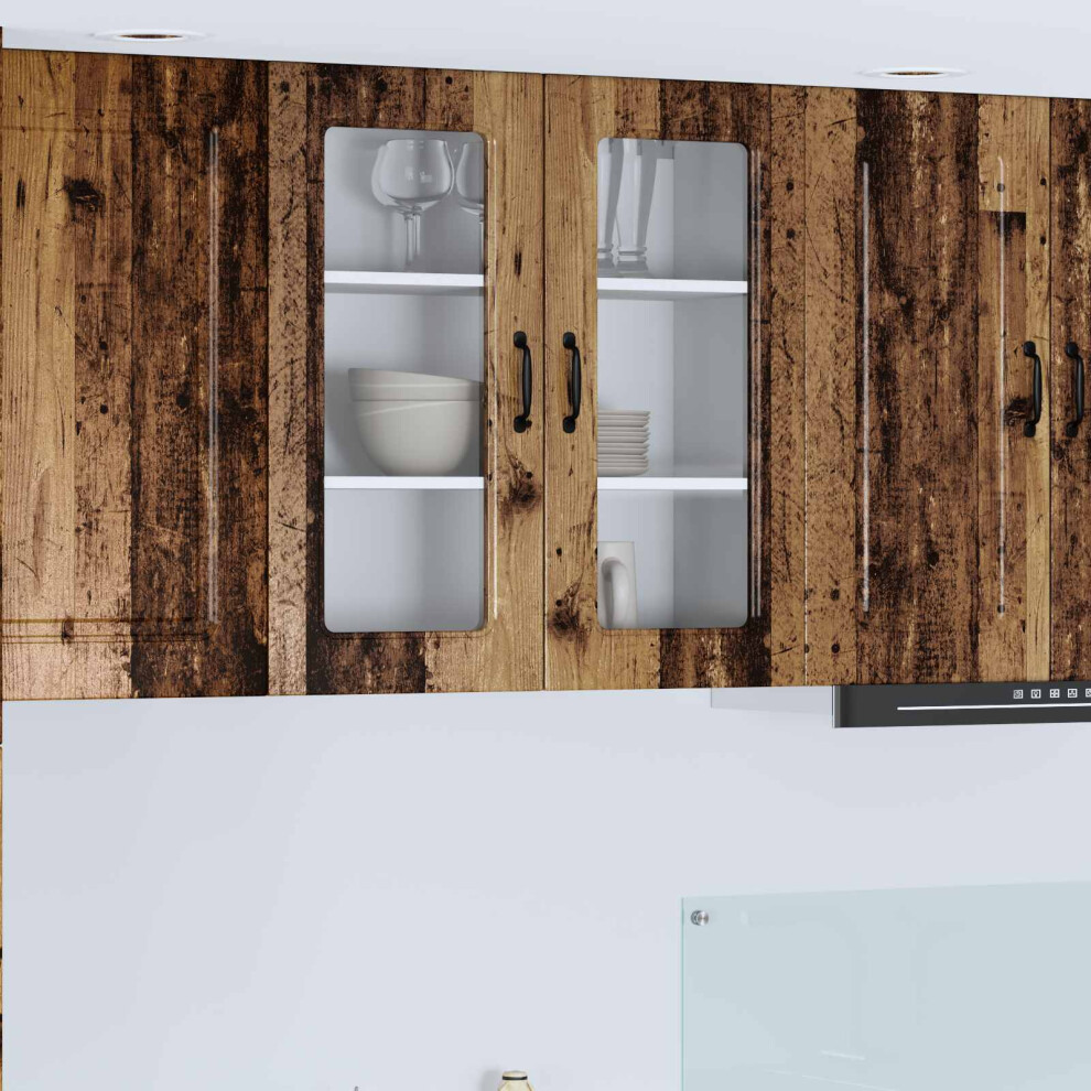 Vidaxl Dishwasher Panel Kalmar Old Wood 80 X 31 X 80 Cm