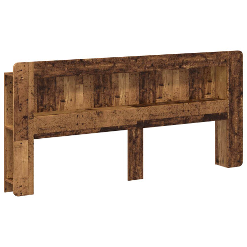 VidaXL vidaXL Headboard Cabinet with Storage Old Wood Engineered Wood 1