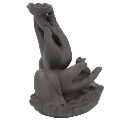 TMISHION Buddha Hand Waterfall Incense Burners, Medium Size - QIW 2