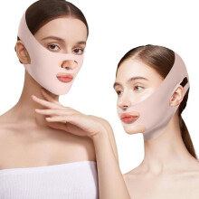 Pack Facial Slimming Strap, Double Chin Shaper, V-Shaped Slimming Mask, Anti-Double Chin Face Shaper